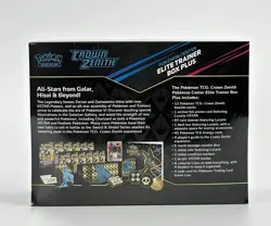 POKEMON ELITE TRAINER BOX POKEMON CENTER CROWN ZENITH ETB NEW SEALED - Read Disc - Image 2