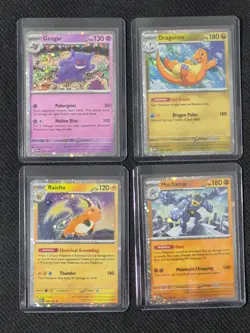Pokemon Sam's Club 151 4 Mini Tin promos Raichu Machamp Dragonite ALL NEAR MINT - Image 1