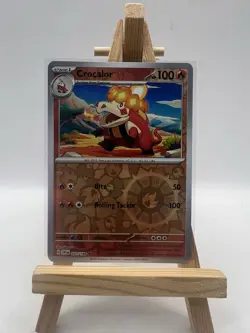 Pokemon TCG Crocalor 037/198 Reverse Holo Uncommon Scarlet & Violet Base NM/M - Image 1