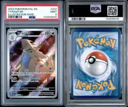 2023 POKEMON PAL EN TYRANITAR ILLUSTRATION RARE 222/193 MINT PSA 9 - Image 3