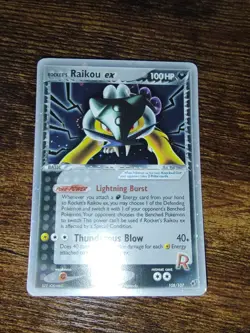 Rocket's Raikou Ex 108/107 Secret Rare Ultra Rare Pokemon Ex Deoxys - Image 2