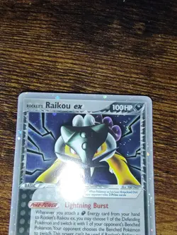 Rocket's Raikou Ex 108/107 Secret Rare Ultra Rare Pokemon Ex Deoxys - Image 3