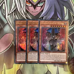 DAMA-EN007 x3 Dramaturge of Despia Ultra Rare Excellent Condition Yugioh - Image 1