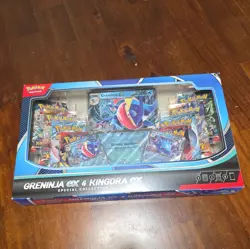 Pokemon TCG Greninja Ex & Kingdra Ex Special Collection Box Factory Sealed - Image 1