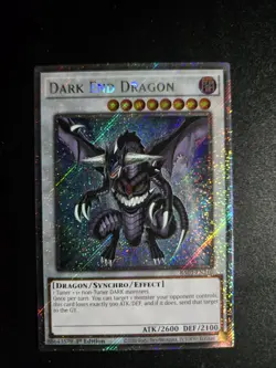 Yugioh Dark End Dragon Platinum Secret Rare RA03 - Image 1