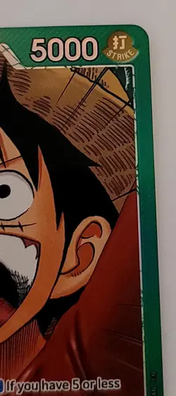 FOIL Bandai One Piece CCG Monkey.D.Luffy Carry on His Will OP13-001 Alt Art - Image 5