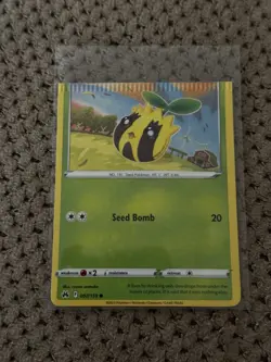 Pokemon Crown Zenith Sunkern Common Card 007/159 Insane Miscut Error Card! - Image 1