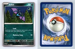 Zubat #27/64 SV Shrouded Fable 2024 Common Pokemon TCG Card - Image 1