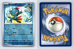 Sneasel #13/64 SV Shrouded Fable 2024 Reverse Holo Common Pokemon TCG Card - Image 1