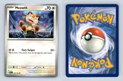 Meowth #48/64 SV Shrouded Fable 2024 Common Pokemon TCG Card - Image 1