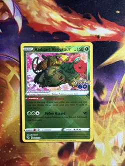 Pokemon TCG Radiant Venusaur Holo Card Pokemon Go - Image 1
