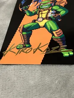 MTG TMNT ART SERIES MICHELANGELO THE HEART GOLD SIG/STAMP KIRO KAZE - Image 3