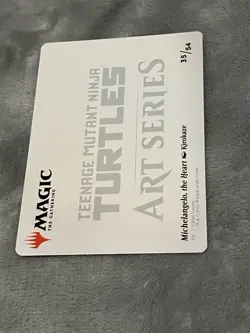 MTG TMNT ART SERIES MICHELANGELO THE HEART GOLD SIG/STAMP KIRO KAZE - Image 4