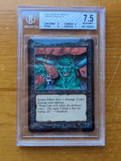 1993 MTG Arabian Nights Juzam Djinn (Graded BGS 7.5) NM, three subgrades 8+ - Image 1