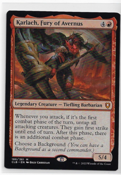Karlach, Fury of Avernus Commander Legends: Battle for Baldur's Gate(LP) 186/361 - Image 1