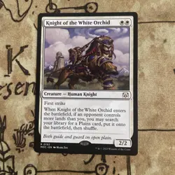 1x Knight of the White Orchid Commander: March of the Machine NM Free Shipping - Image 1