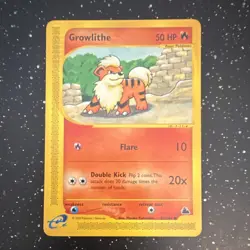 Growlithe 62/144 Skyridge Common Regular Pokemon TCG English - Image 1