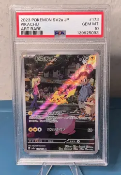 2023 Pokemon 151 SV2a Pikachu #173 Art Rare Japanese PSA 10 - Image 1