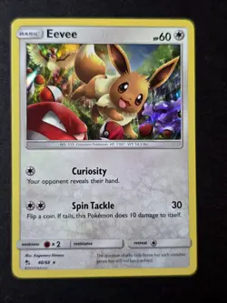 Eevee 48/68 - Hidden Fates - Pokemon TCG - Holo Rare - Image 1