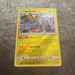 Ampharos 78/214 Reverse Holo Rare - Lost Thunder - Pokemon - MP - Image 1