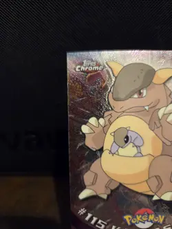 2000 Topps Chrome Kangaskhan #115 Foil Pokemon TV Animation Edition 🌟🌟🌟 - Image 3