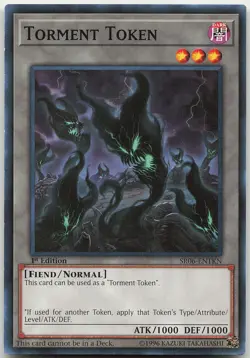 Torment Token SR06-ENTKN 1st Edition LP Yugioh - Image 1