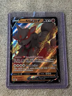 Pokemon TCG Hisuian Arcanine v Silver Tempest Holo Ultra Rare Card 090/195 - Image 1