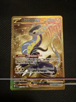 Miraidon ex Gold Hyper Rare - 253/198 - Scarlet & Violet Base Pokemon Card - Image 3