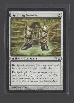 Magic the Gathering MTG Lightning Greaves Mirrodin SP - Image 1