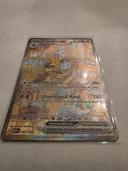 Alakazam EX 201/165 Special Illustration Rare Holo Pokemon TCG - Image 3