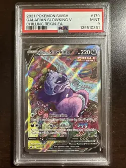 Galarian Slowking V 179/198 Pokemon TCG Chilling Reign PSA 9 MINT - Image 1