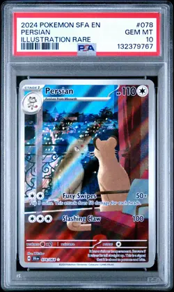 2024 POKEMON SFA EN-SHROUDED FABLE PERSIAN #078 PSA GEM MT 10 - Image 1