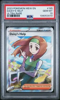 Daisy's Help 195/165 PSA 10 Pokemon SV: 151 Ultra Rare - Image 1