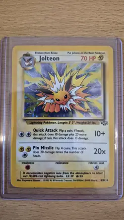 Pokemon TCG Jungle Jolteon Rare Holo 4/64 Eevee 51/64 - Image 2