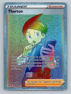 Pokemon SWSH11: Lost Origin #210/196 Thorton (Secret) - Image 1