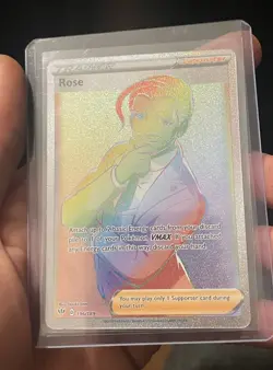 Pokemon Rose Secret Rare Full Art Holo Swsh03 Darkness Ablaze 196/189 EN - Image 3