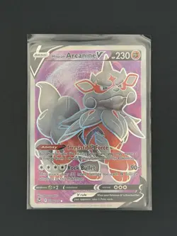Pokemon TCG Hisuian Arcanine V FA Holo SWSH12: Silver Tempest #179/195 - NM - Image 1