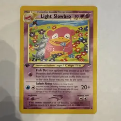 Pokemon Light Slowbro Neo Destiny 51/105 1st Edition 80 HP Uncommon Stage 1 2000 - Image 1