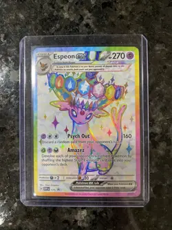 Pokemon Espeon EX SVP 175 Premium Figure Collection Black Star Promo - Image 1