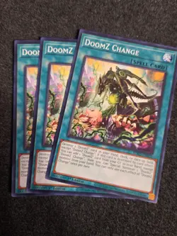 Yugioh! 3x DoomZ Change BPRO-EN055 Common 1st Ed NM - Image 1