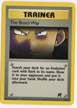 The Boss's Way 73/82 Team Rocket TRAINER Pokemon Card - Image 1