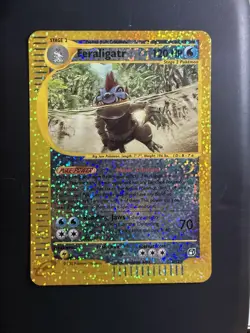 2002 Pokemon Feraligatr Expedition Jumbo Box Topper Card - near mint - Image 1