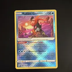 Pokemon Radiant Greninja Radiant Rare Holo Astral Radiance 046/189 Card - Image 1