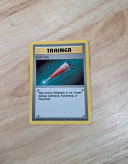 Pokemon Full Heal Card 082/102 Base Set Regular - Image 1