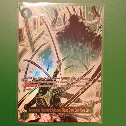 One Piece Foil Manga Rare Event Card Roronoa Zoro Demon Aura Asura OP12-037 - Image 1