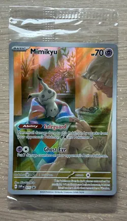 Mimikyu 075 Scarlet & Violet Paldean Fates Black Star Promo Card Sealed - Image 1
