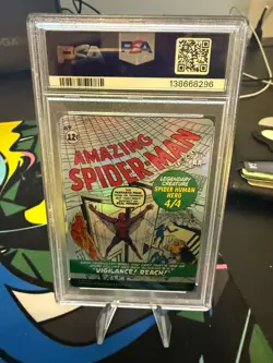 Peter Parker (0232) (Borderless) -Foil MTG Marvel's Spider-Man PSA 8 - Image 2