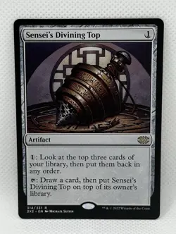 Magic: The Gathering Artifact Sensei's Divining Top Regular NM Double Masters - Image 1