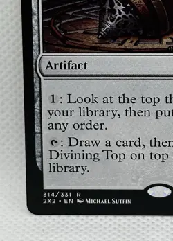 Magic: The Gathering Artifact Sensei's Divining Top Regular NM Double Masters - Image 4