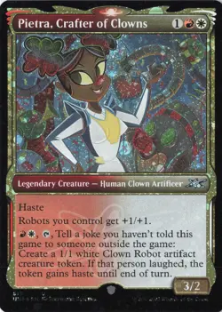 Pietra, Crafter of Clowns (Showcase) (Galaxy Foil) U Unfinity 519 Lightly Played - Image 1